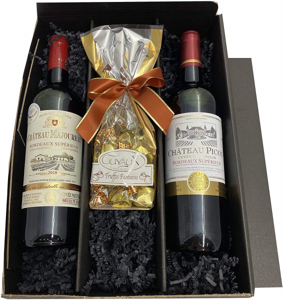 Geschenkset Bordeaux | 2 hochwertige französische Rotweine aus Bordeaux mit Goldmedaillen-Prämierung