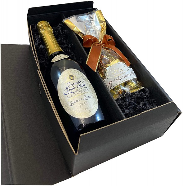 Geschenkset Cremant de Limoux mit feinsten französischen Trüffeln