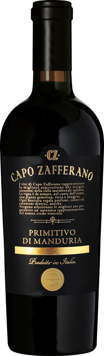 Capo Zafferano Primitivo di Manduria DOC 2021 | Rotwein aus Apulien