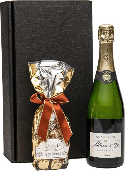 Geschenkset Champagner mit feinsten Trüffeln