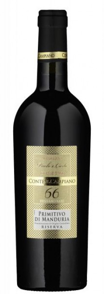 Conte di Campiano Primitivo di Manduria 66 Riserva 2017
