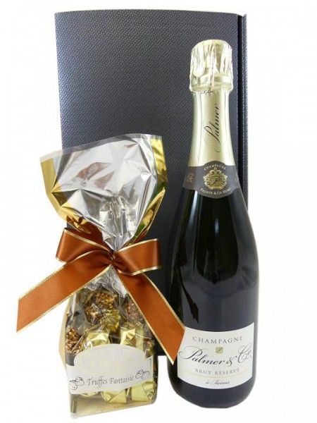 Geschenkset Champagner mit feinsten Trüffeln