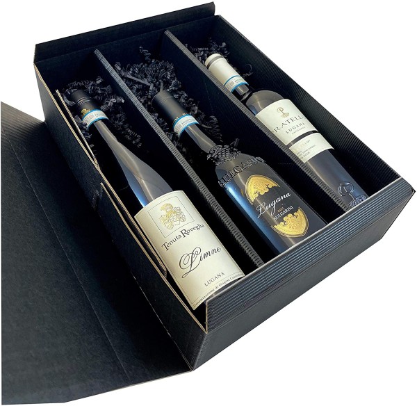 Geschenkset Lugana | 3 hochwertige Lugana in Geschenkverpackung | 3 x 0,75l | Weißwein aus Venetien